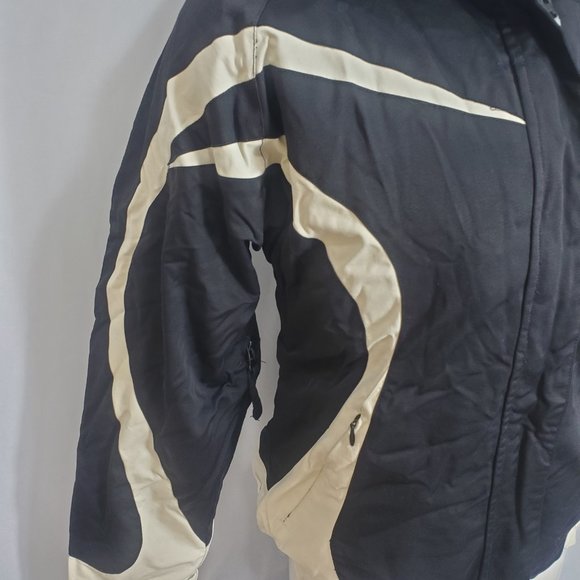 Authentic Alpine Design. Snowboard Jacket, Ladies S 6-8 Blk/Wht with lining 3in1 - Picture 3 of 16